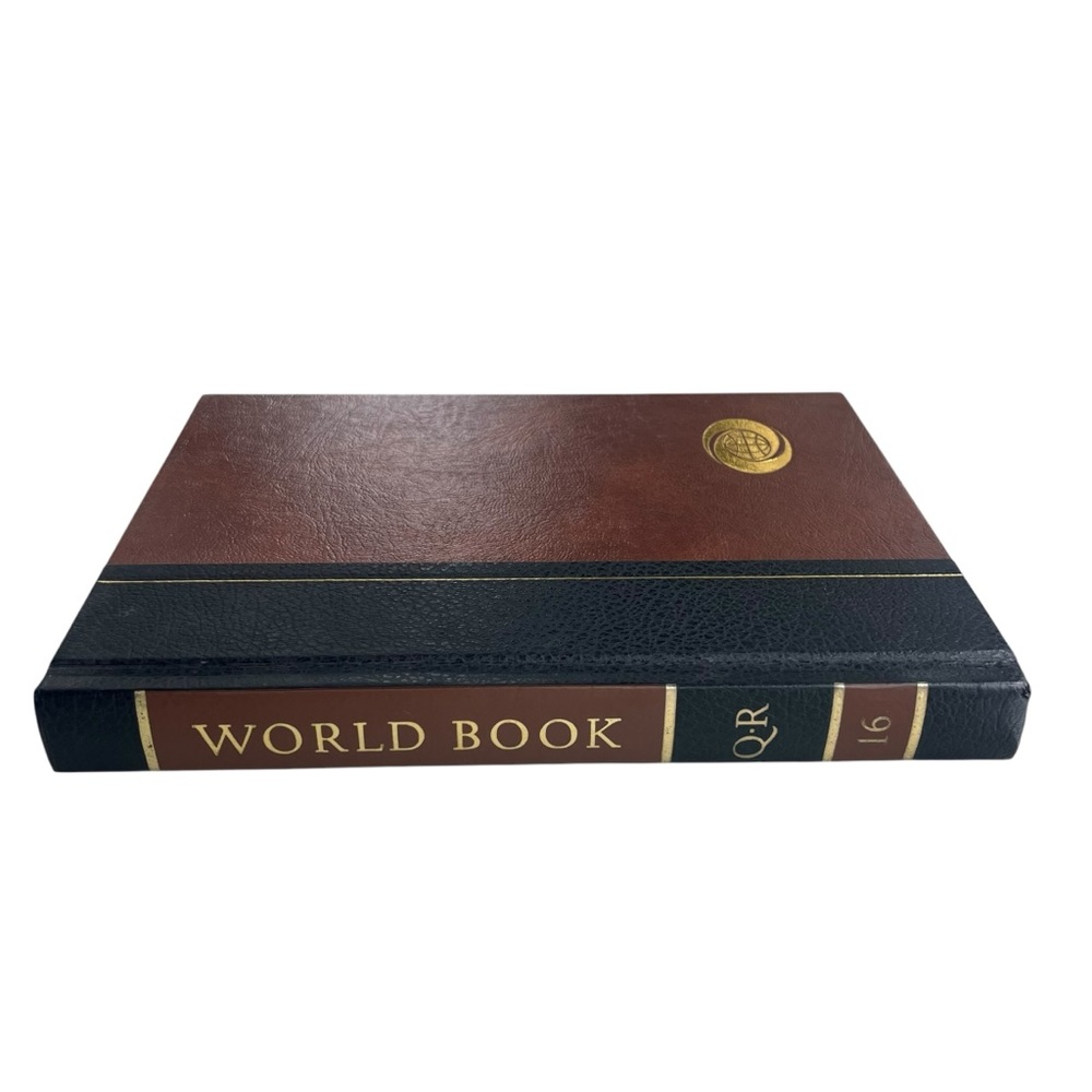 World Book Encyclopedia Q-R #16 1979 Childcraft Inc. Black Brown Gold, Hardcover